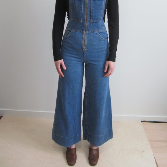 Ziggy 70s crop flare overalls - Picture 2 of 14